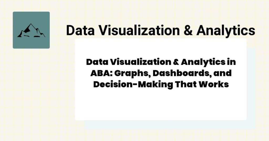 Data visualization and analytics overview